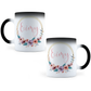 Taza Mágica Flores Personalizada - Térmica 11 oz (320 ml)