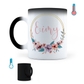 Taza Mágica Flores Personalizada - Térmica 11 oz (320 ml)