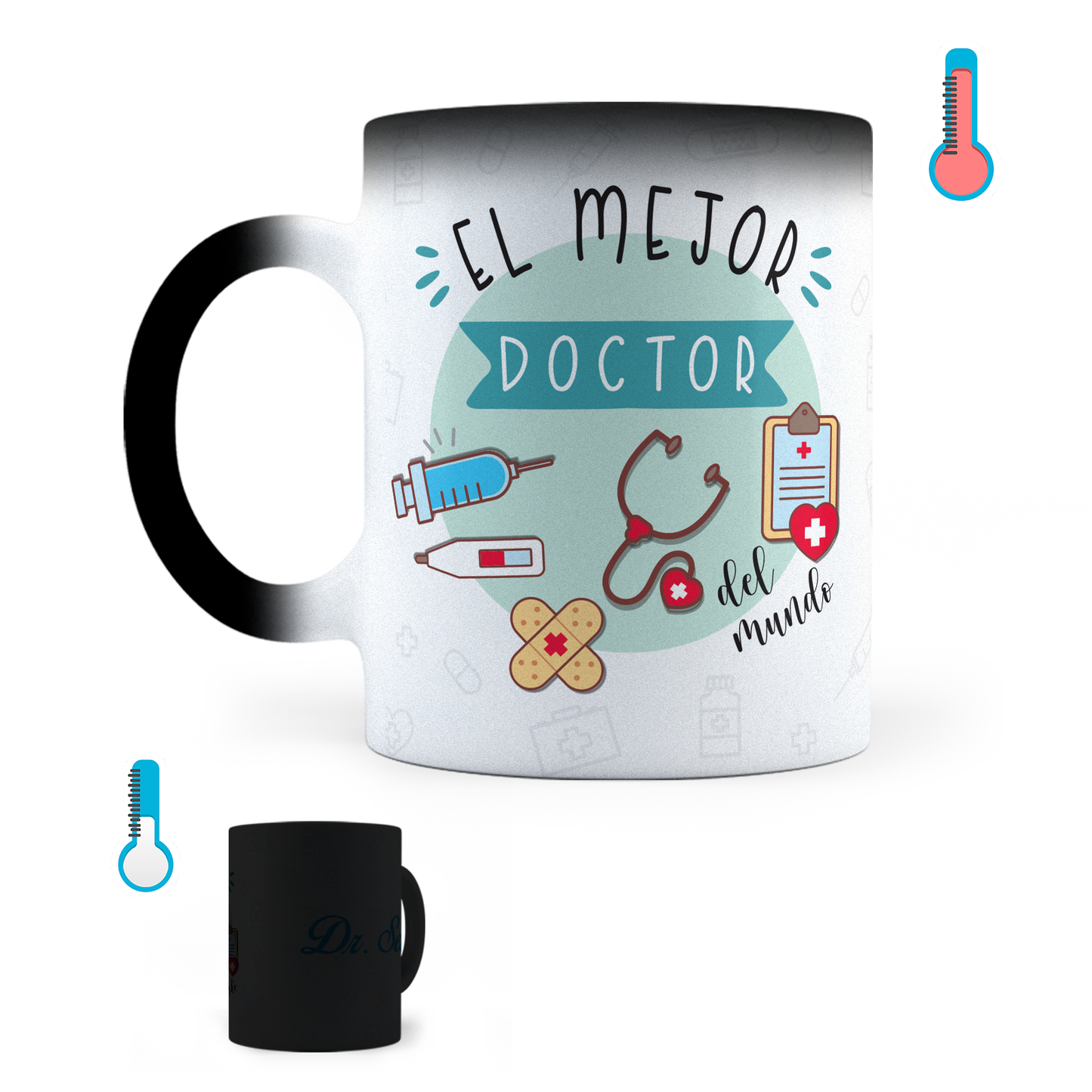 Taza Mágica Doctor Personalizada - Térmica 11 oz (320 ml)