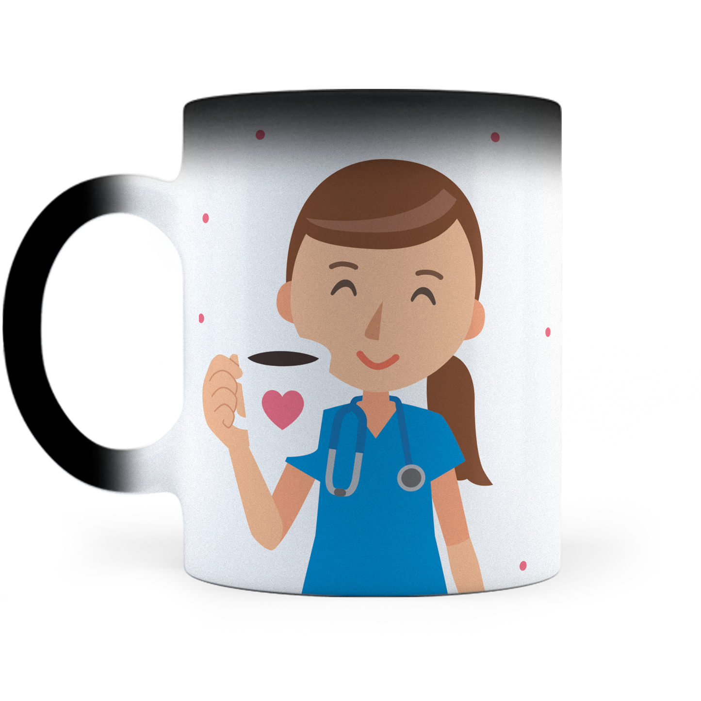 Taza Mágica Enfermera Personalizada - Térmica 11 oz (320 ml)