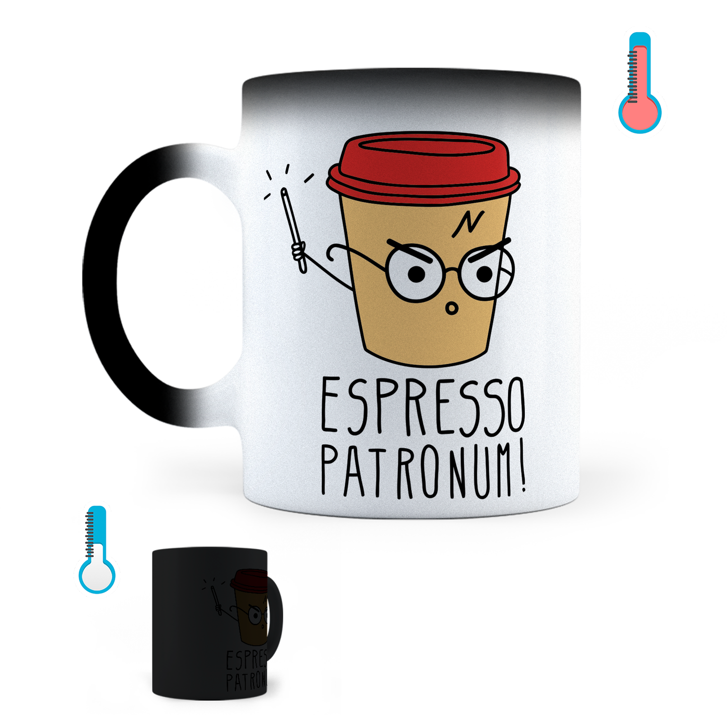 Taza Mágica Espresso Patronum - Térmica 11 oz (320 ml)