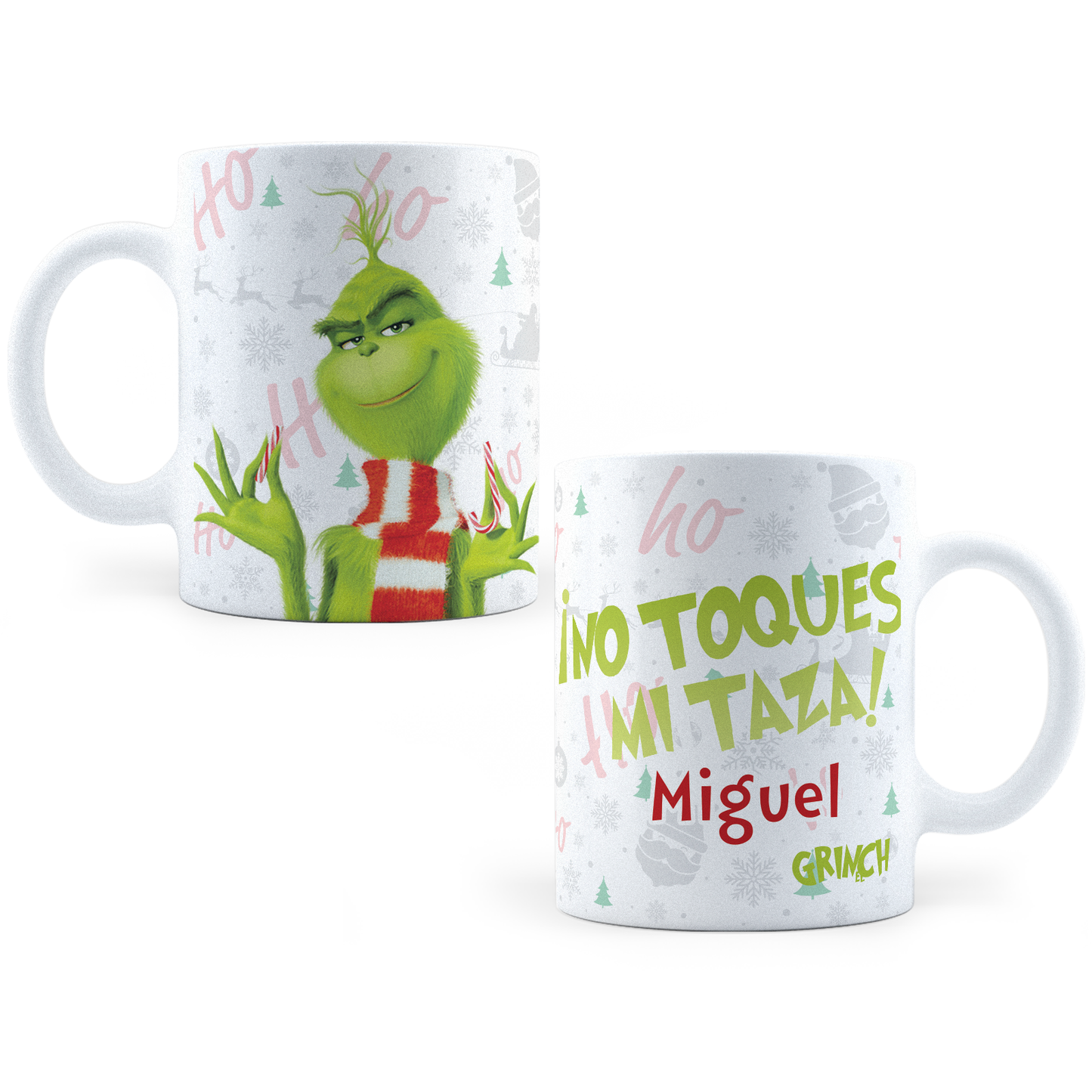 Taza Grinch No Toques Mi Taza - Personalizada - 11Oz (320 ml)
