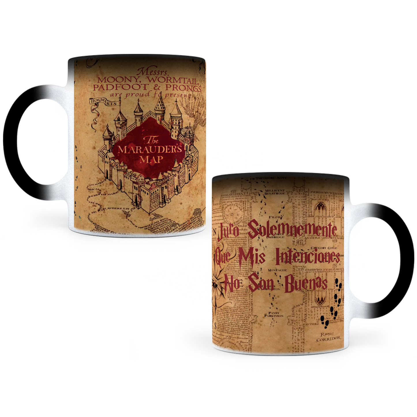 Taza Mágica Harry Potter Mapa Merodeador - Térmica 11 oz (320 ml)