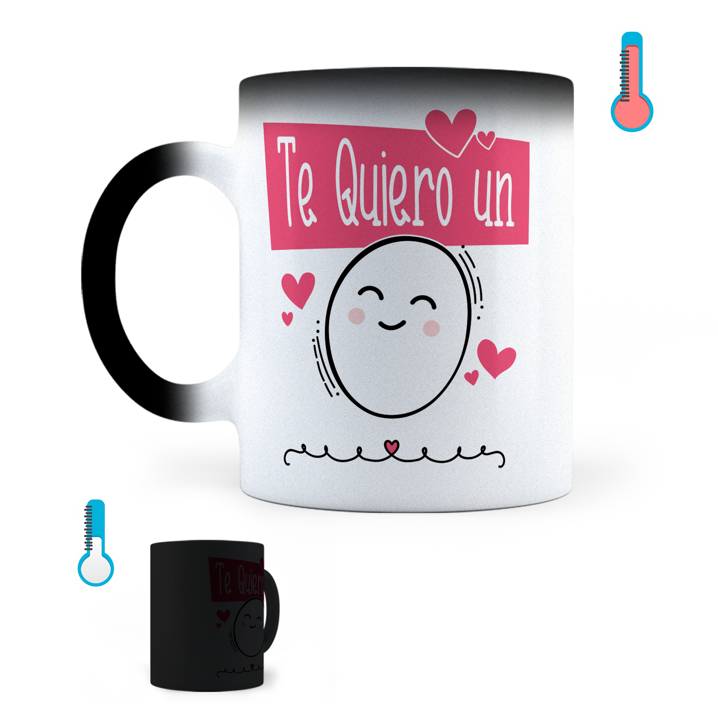 Taza Mágica Te Quiero Un Huevo -  Térmica 11 oz ml (320)