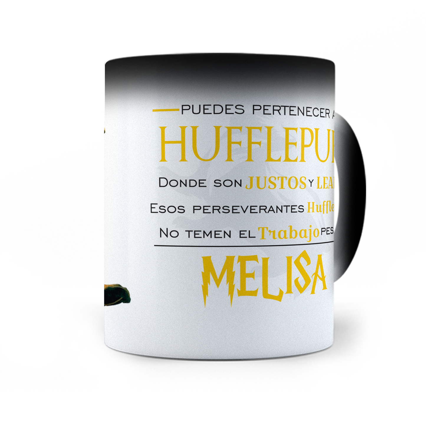 Taza Mágica Personalizada Hufflepuff Harry Potter - Térmica 11 oz (320 ml)