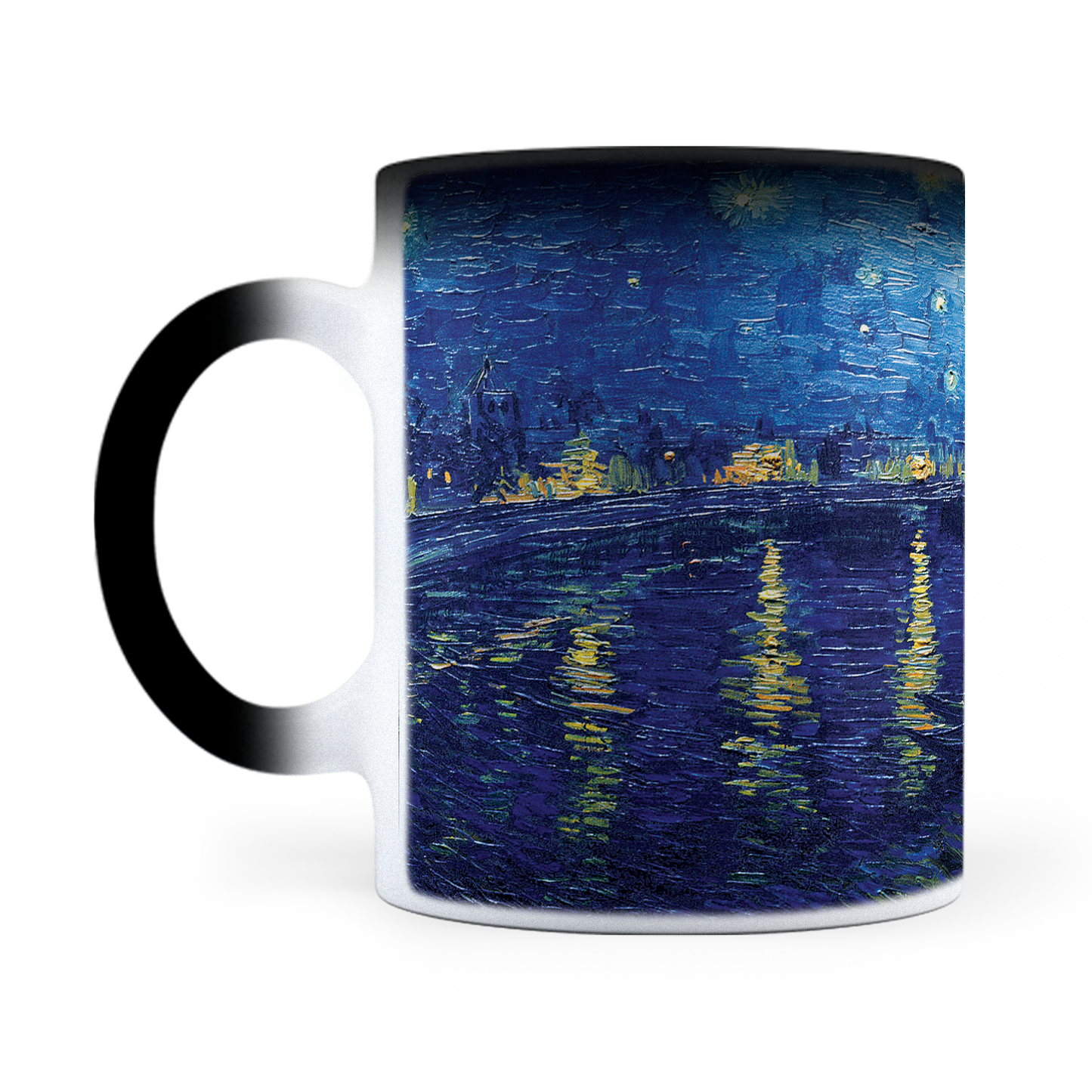 Taza Mágica Noche Estrellada Sobre El Ródano -  Térmica 11 oz (320 ml)