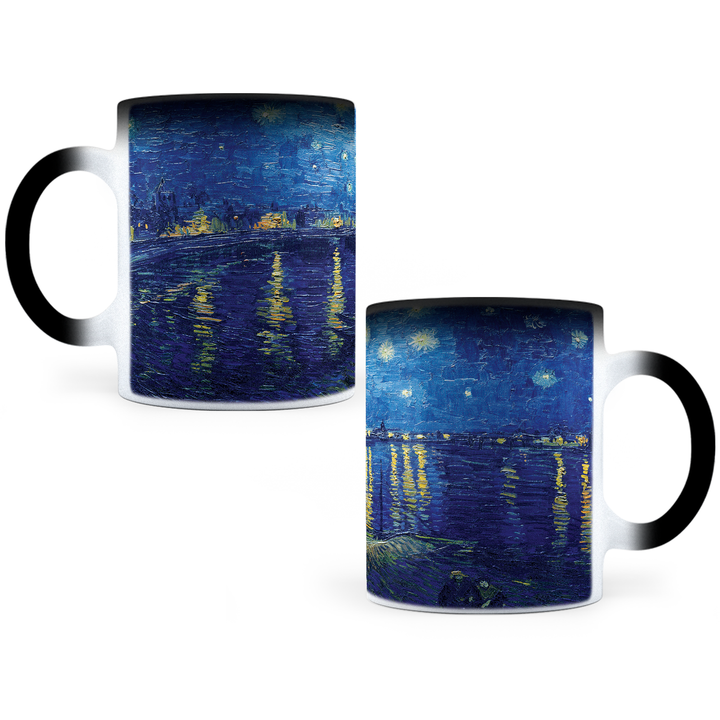 Taza Mágica Noche Estrellada Sobre El Ródano -  Térmica 11 oz (320 ml)