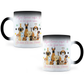 Taza Mágica Aquí Toma La Loca De Los Perros -  Térmica 11 oz (320 ml)