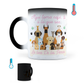 Taza Mágica Aquí Toma La Loca De Los Perros -  Térmica 11 oz (320 ml)