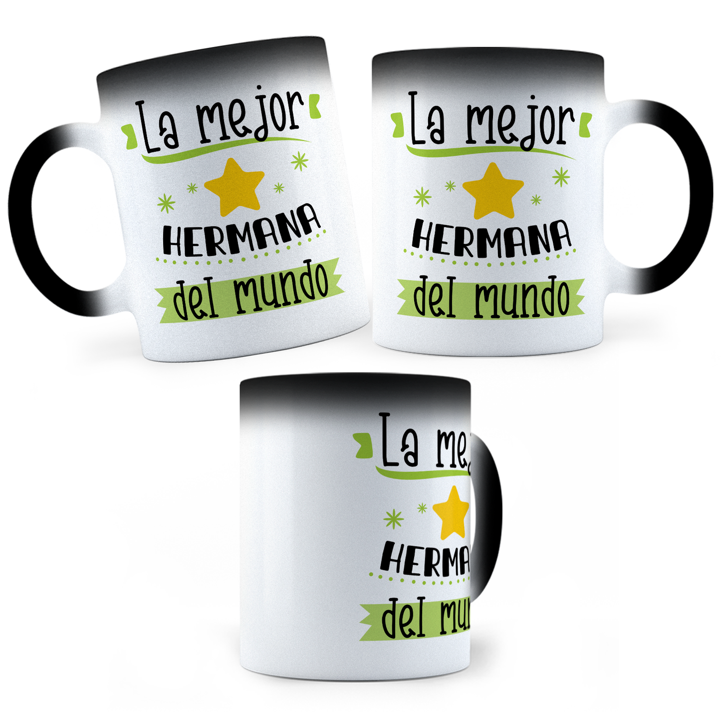 Taza Mágica La Mejor Hermana Del Mundo -  Térmica 11 oz ml (320)