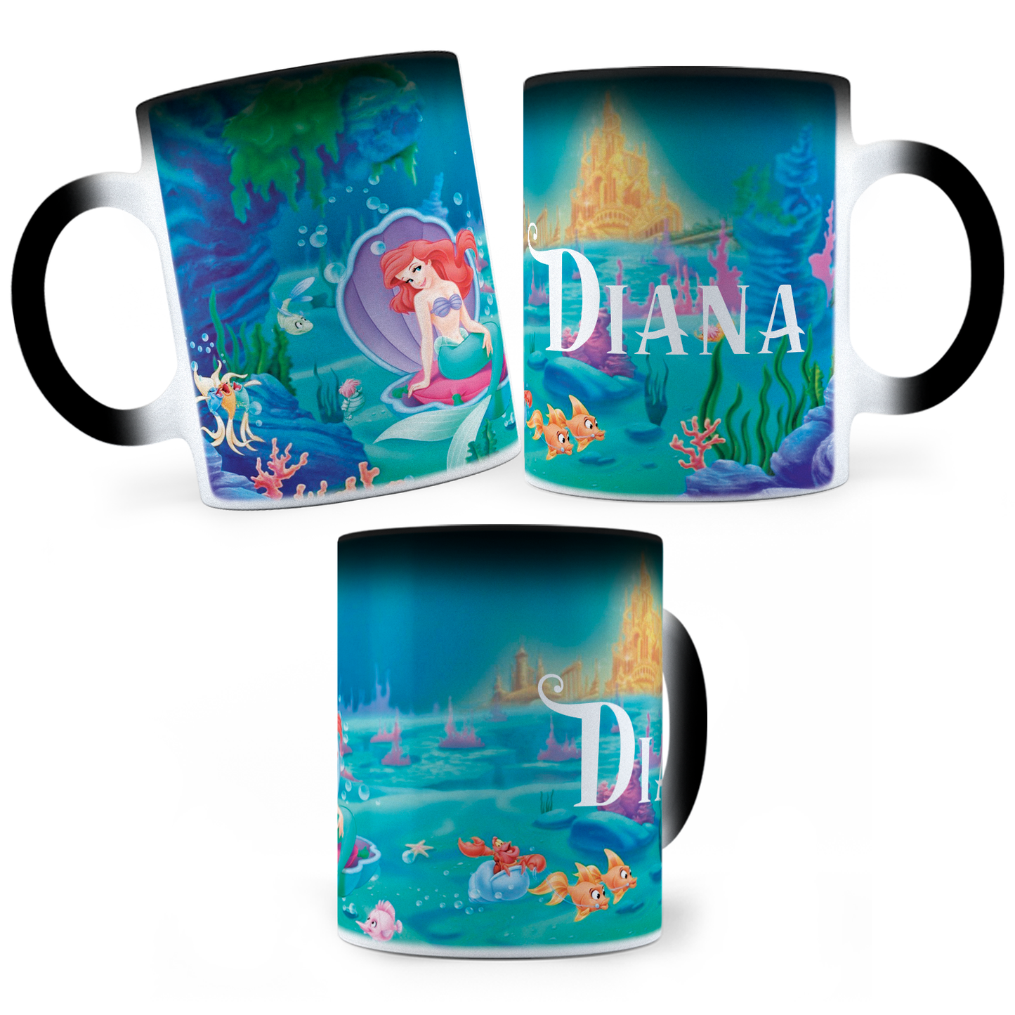 Taza Mágica Sirenita Personalizada - Térmica 11 oz (320 ml)