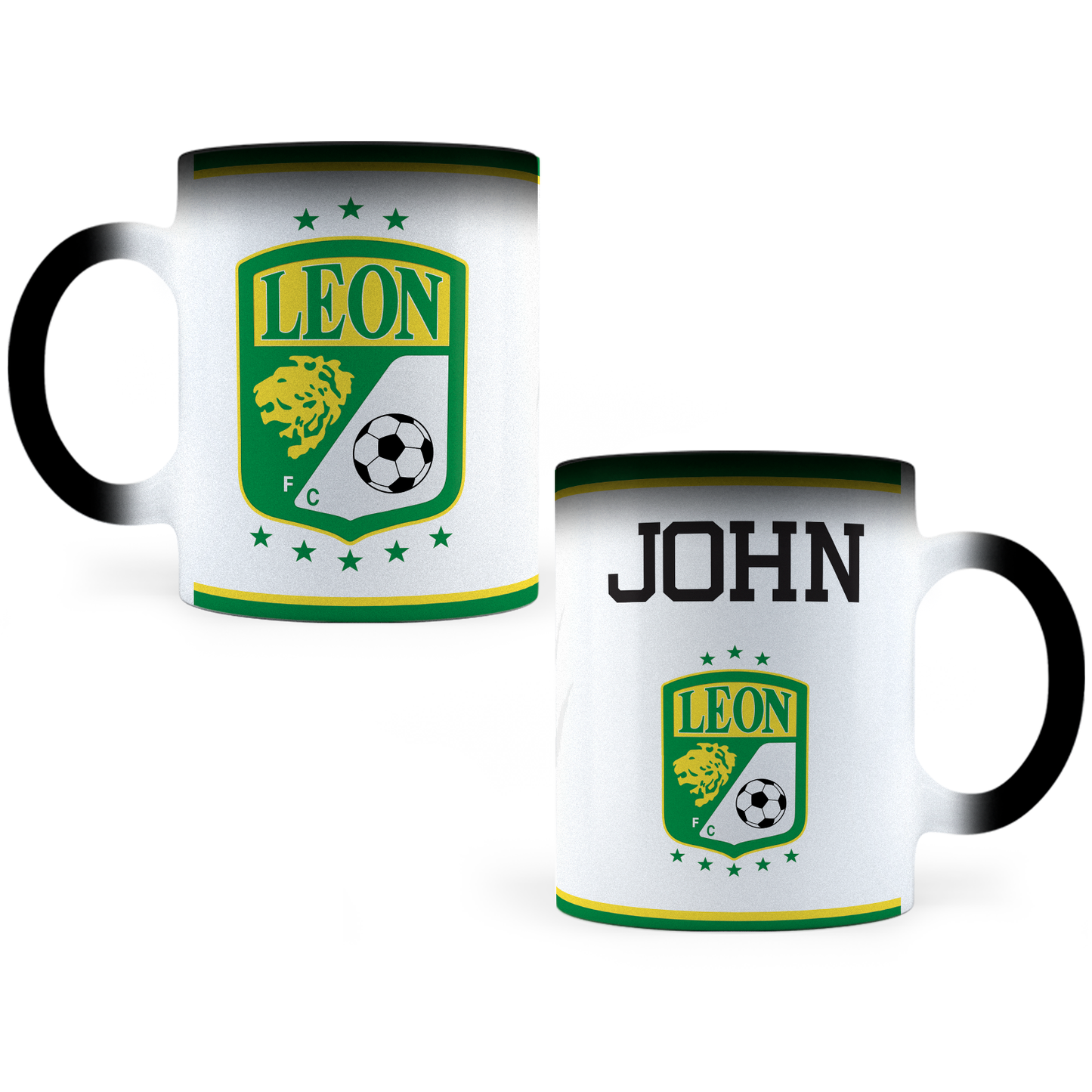 Taza Mágica León Fc Personalizada - Térmica 11 oz (320 ml)
