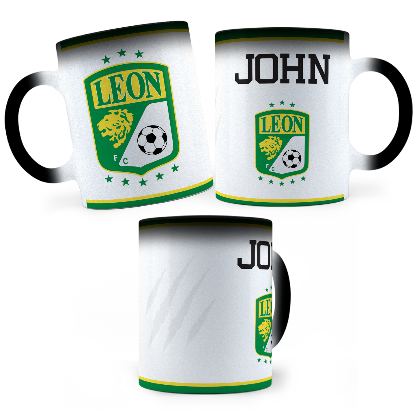 Taza Mágica León Fc Personalizada - Térmica 11 oz (320 ml)