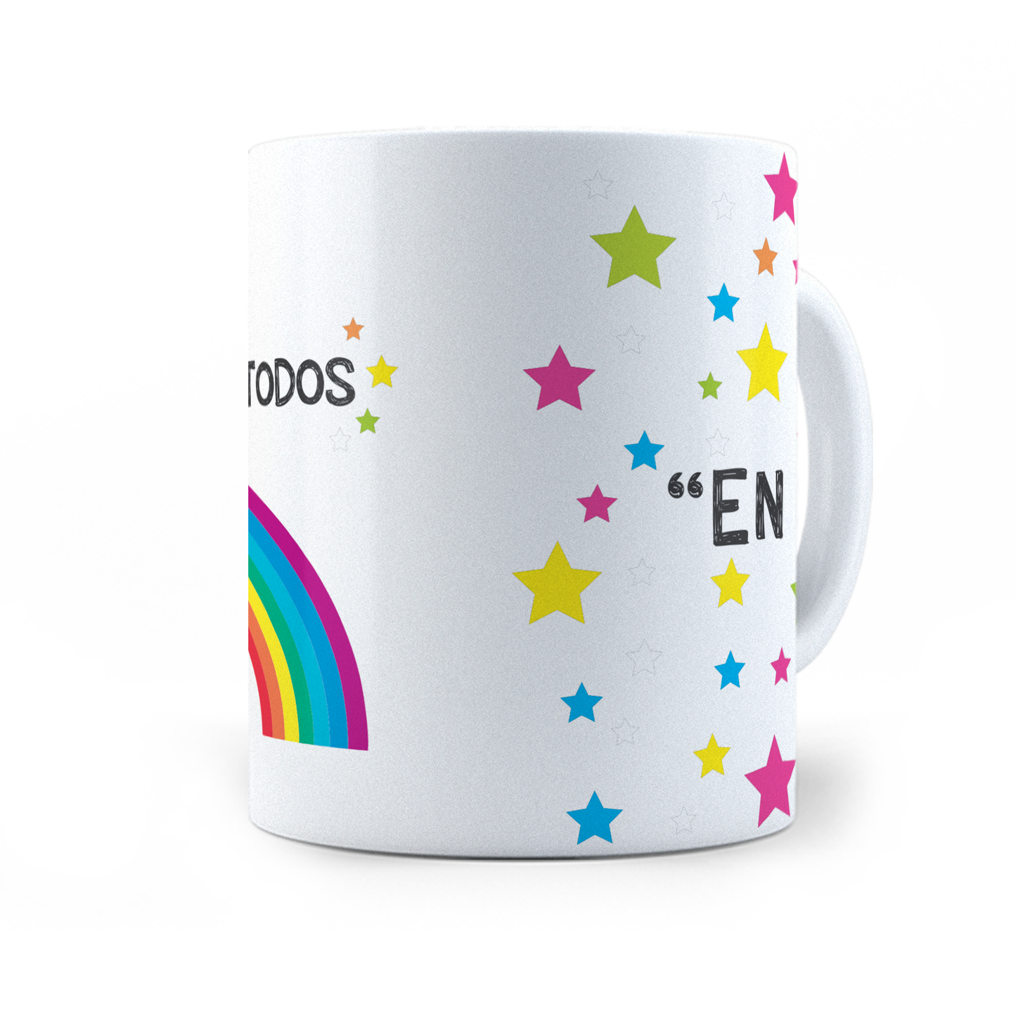 Taza Los Odio a Todos Arcoíris - Térmica 11 oz (320 ml)