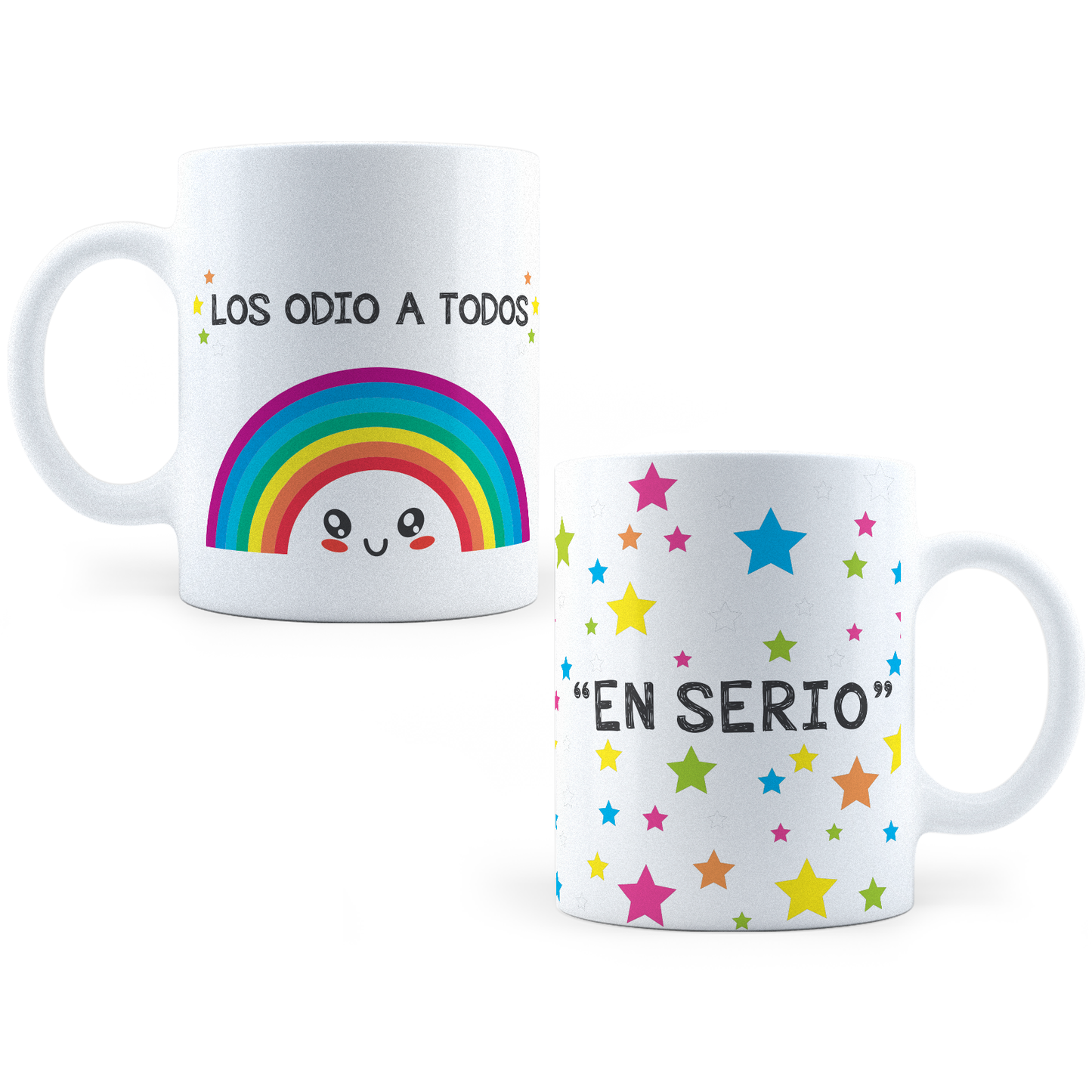 Taza Los Odio a Todos Arcoíris - Térmica 11 oz (320 ml)