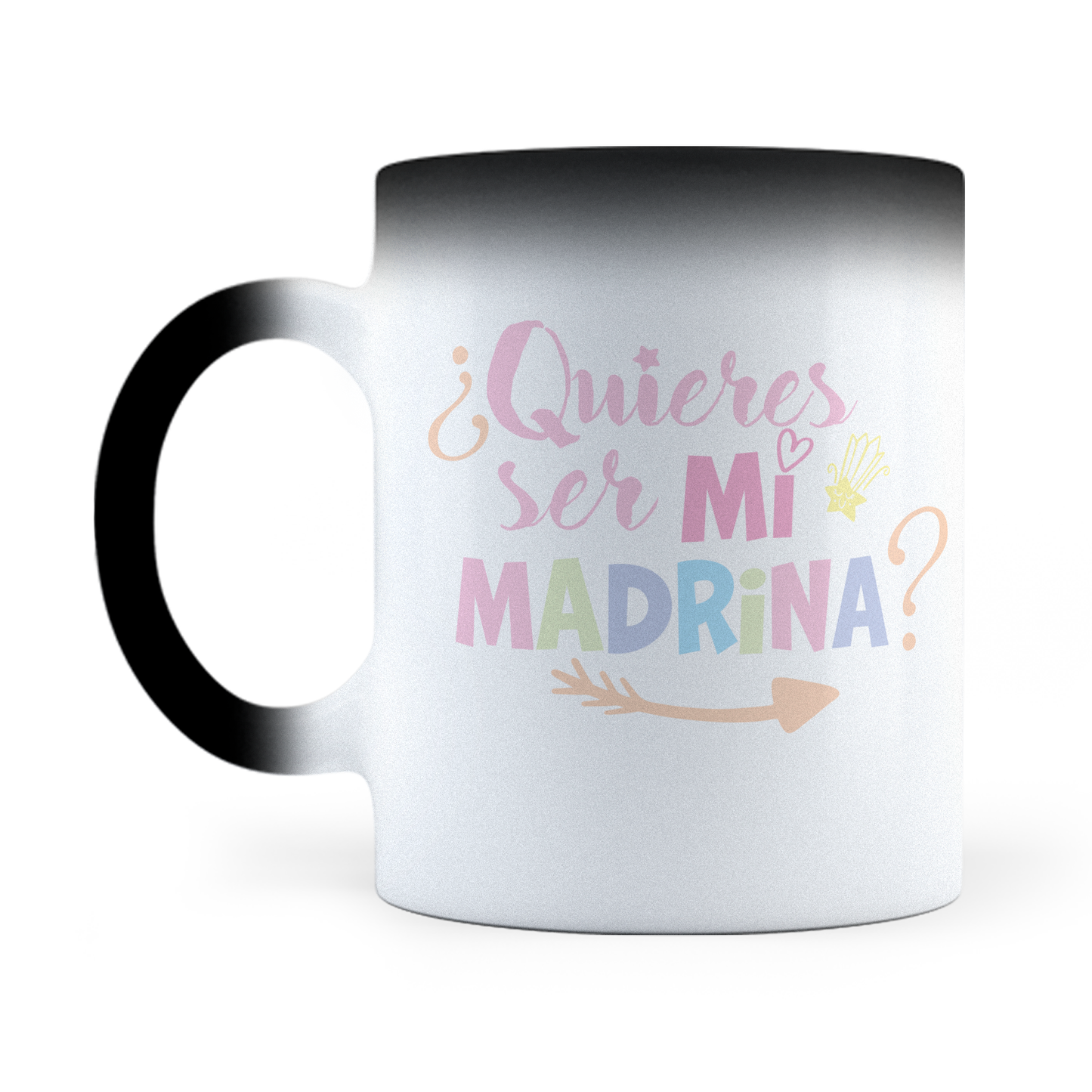 Taza Mágica Quieres Ser Mi Madrina -  Térmica 11 oz ml (320)