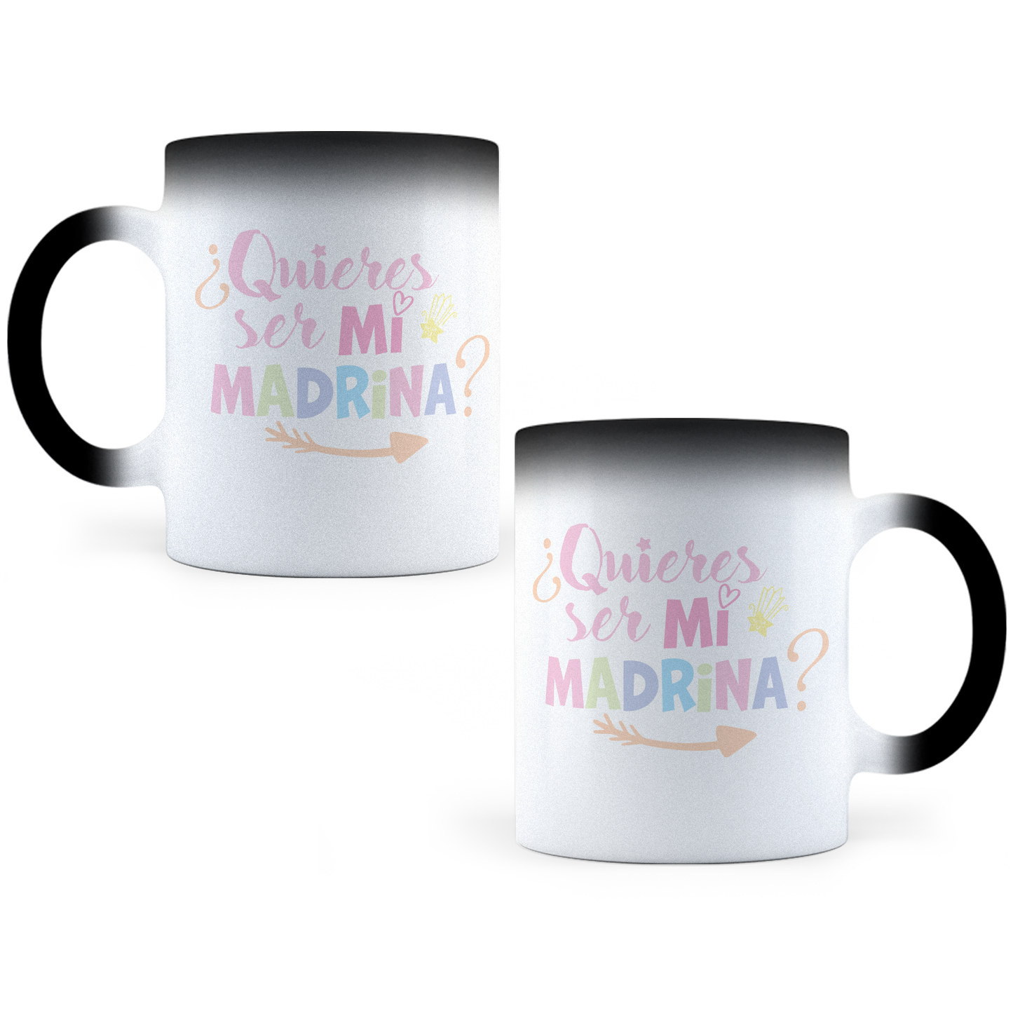 Taza Mágica Quieres Ser Mi Madrina -  Térmica 11 oz ml (320)