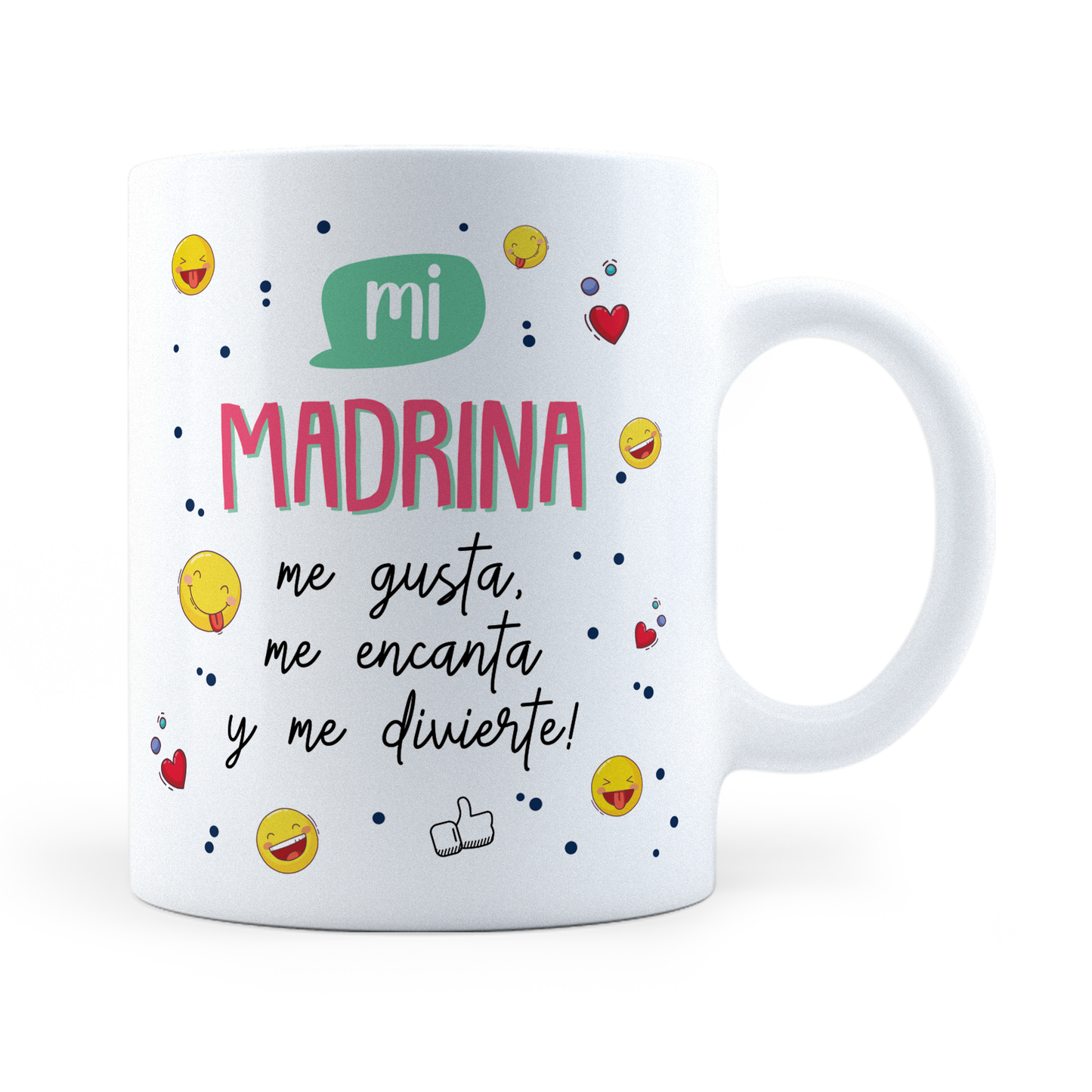 Taza Mi Madrina Me Gusta, Me Encanta -  11Oz (320 ml)
