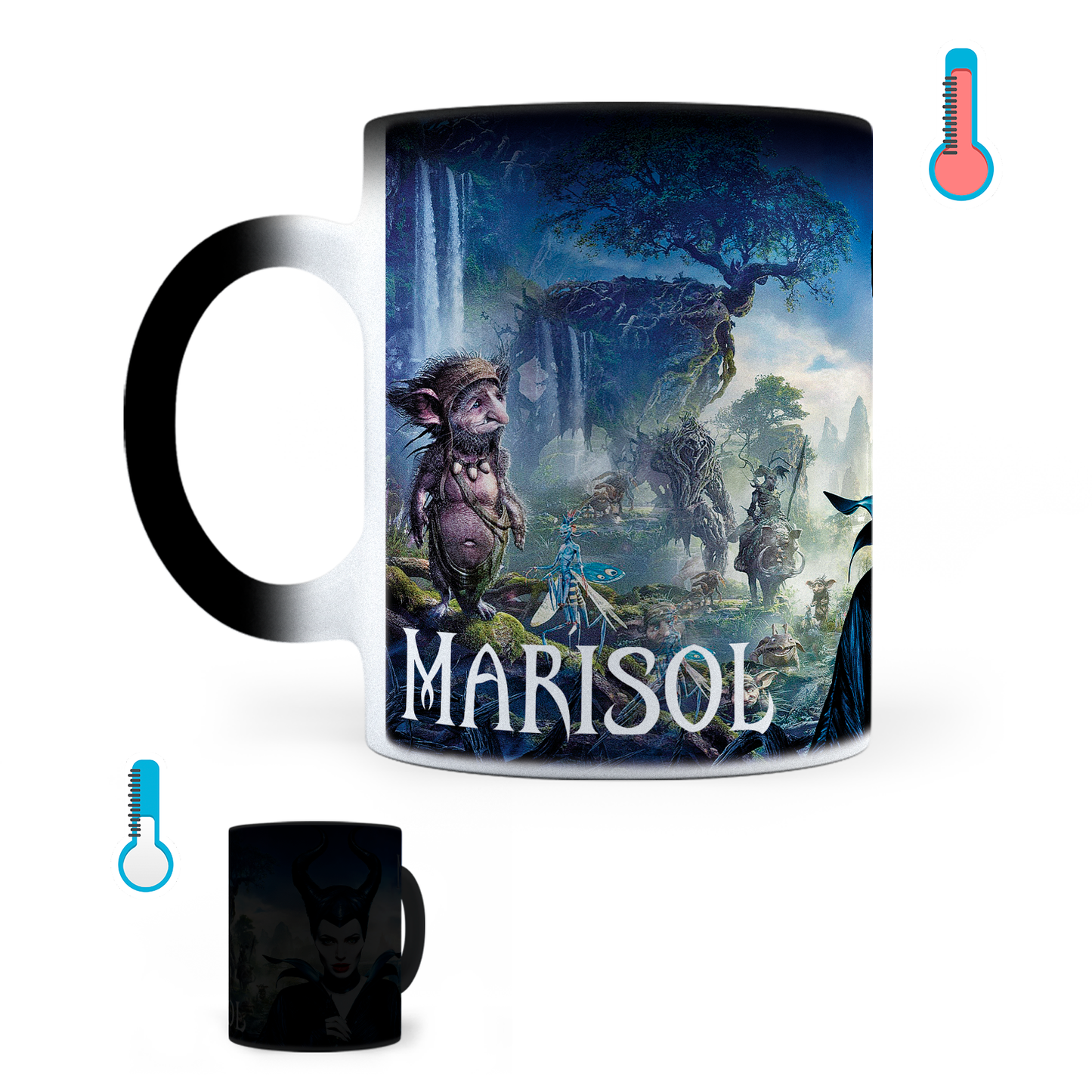 Taza Mágica Maléfica Personalizada - Térmica 11 oz (320 ml)