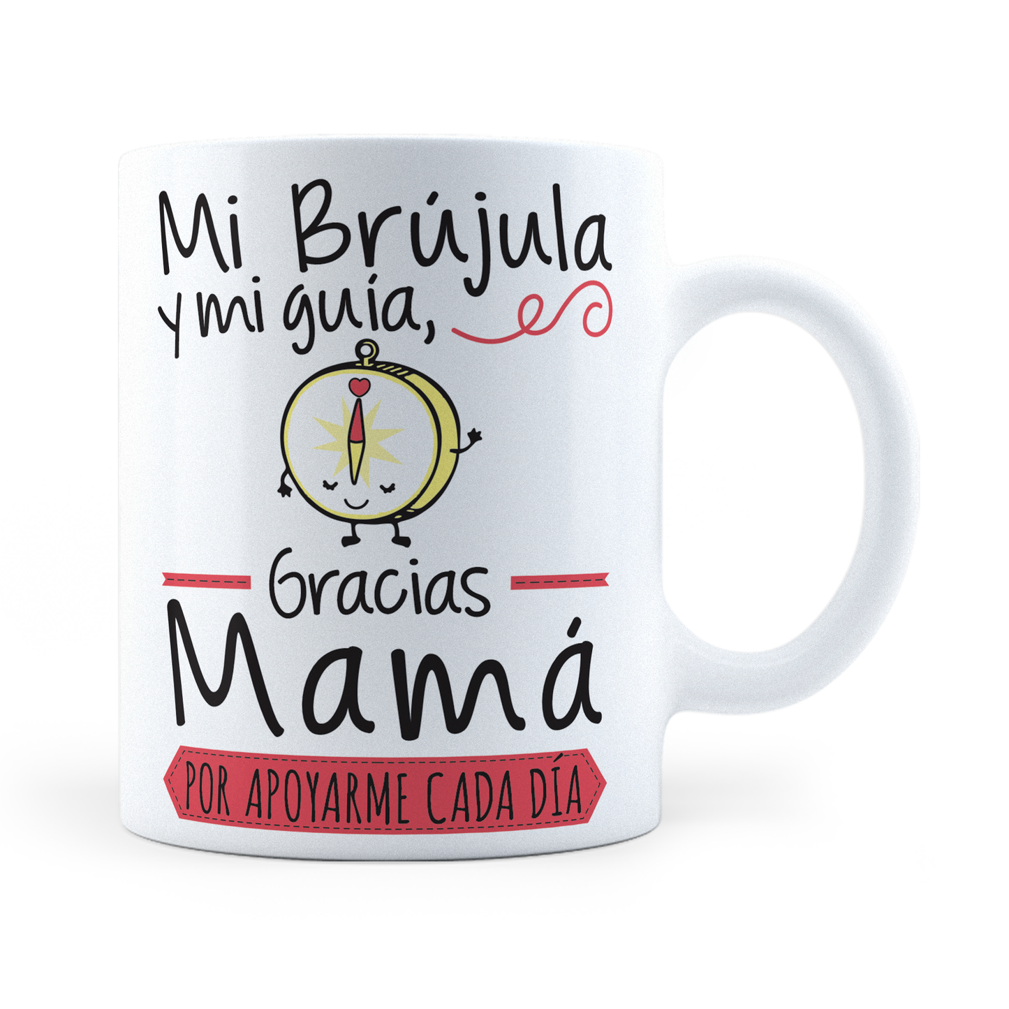 Taza Mamá - Mi Brújula Y Mi Guía -  11Oz (320 ml)