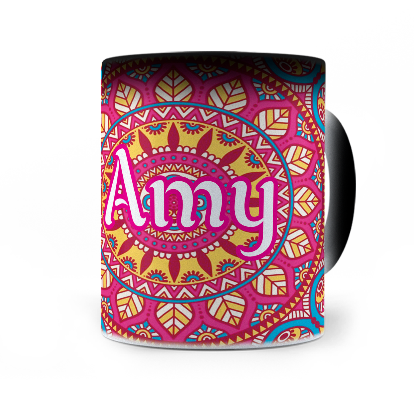 Taza Mágica Mandala Personalizada - Térmica 11 oz (320 ml)
