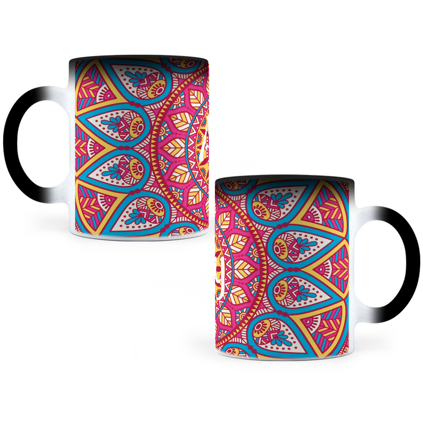 Taza Mágica Mandala Personalizada - Térmica 11 oz (320 ml)
