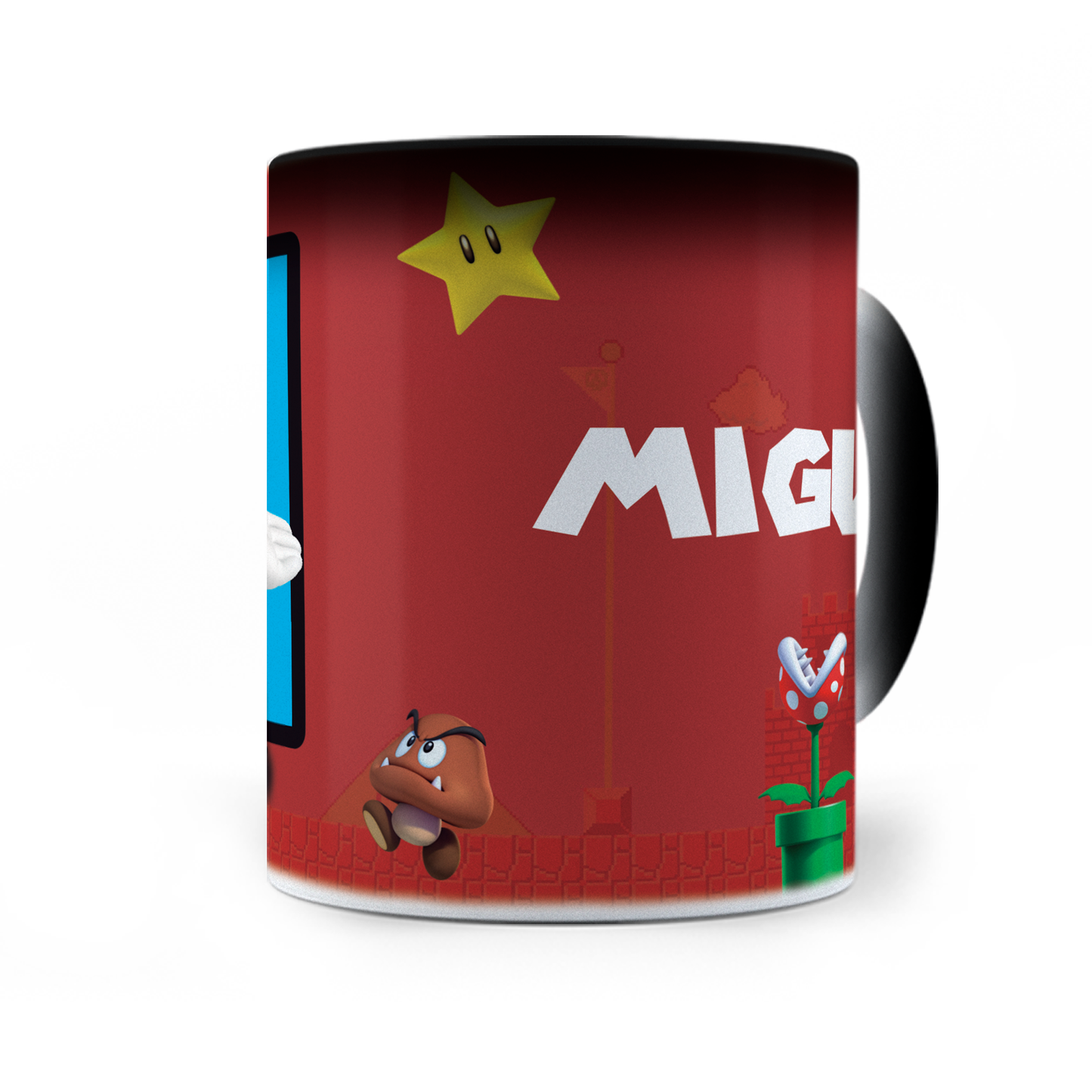 Taza Mágica Mario Bros Personalizada - Térmica 11 oz (320 ml)