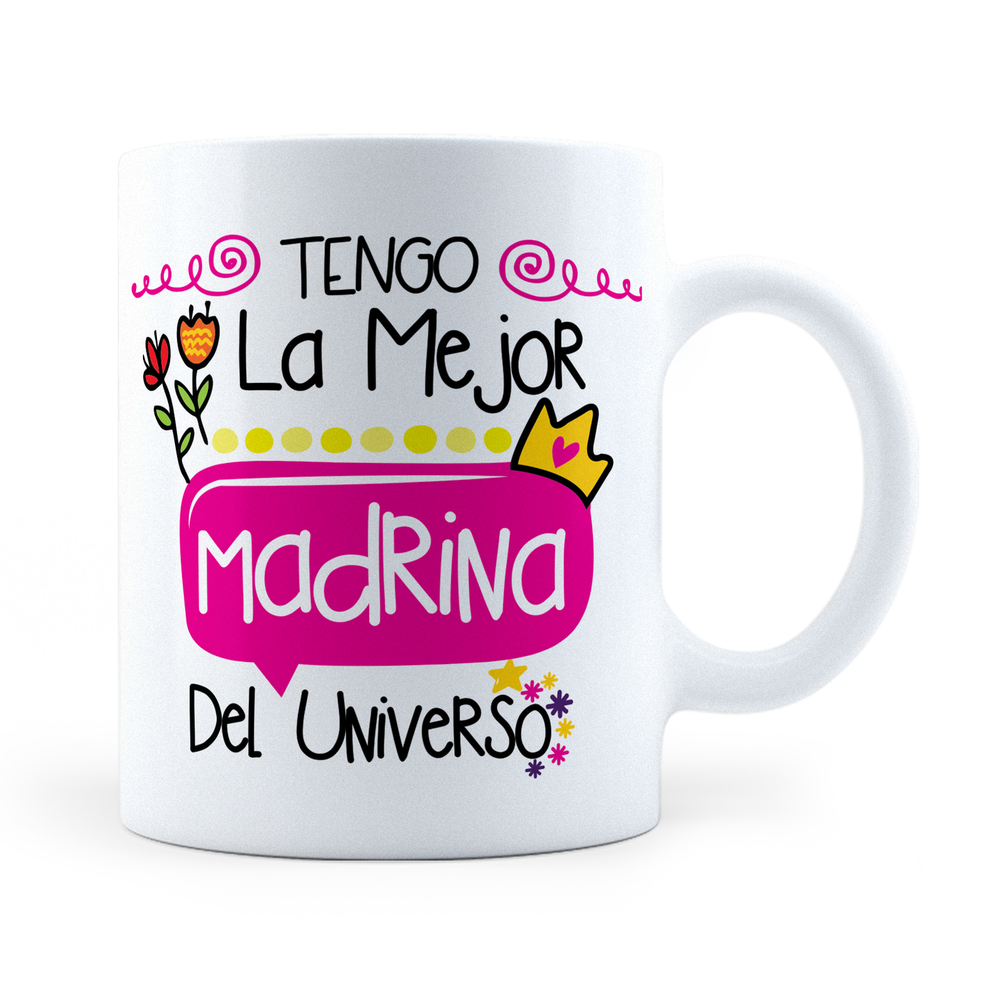 Taza La Mejor Madrina Del Universo -  11Oz (320 ml)
