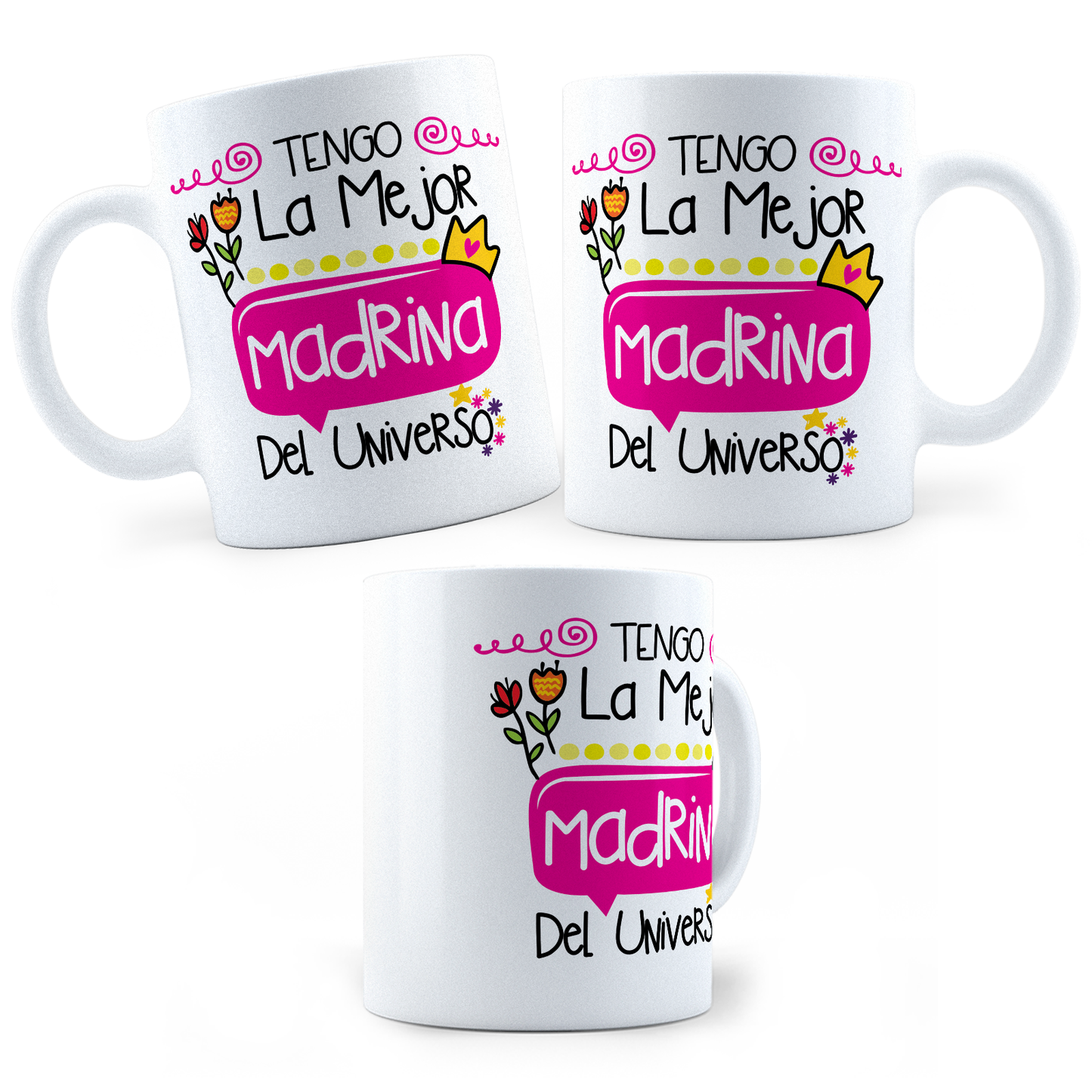 Taza La Mejor Madrina Del Universo -  11Oz (320 ml)