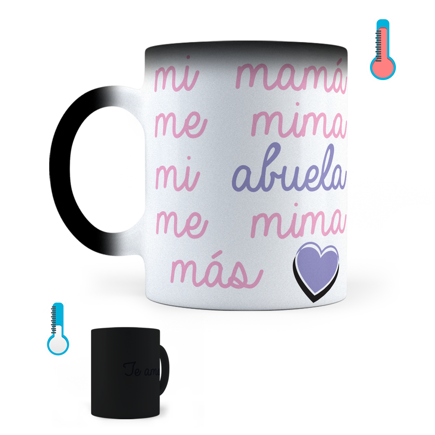 Taza Mágica Mi Abuela Me Mima Más - Térmica 11 oz (320 ml)