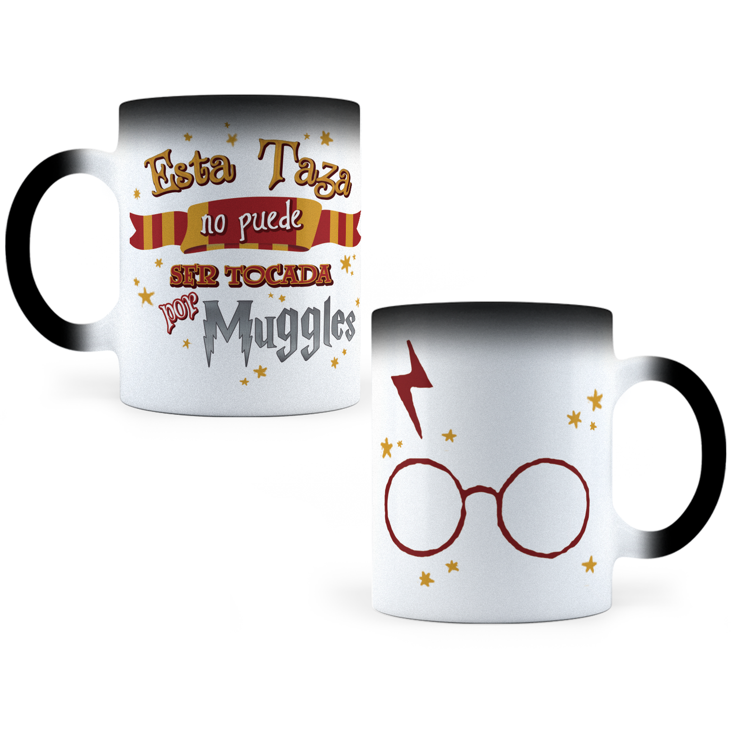 Taza Mágica Harry Potter Muggles -  Térmica 11 oz (320 ml)