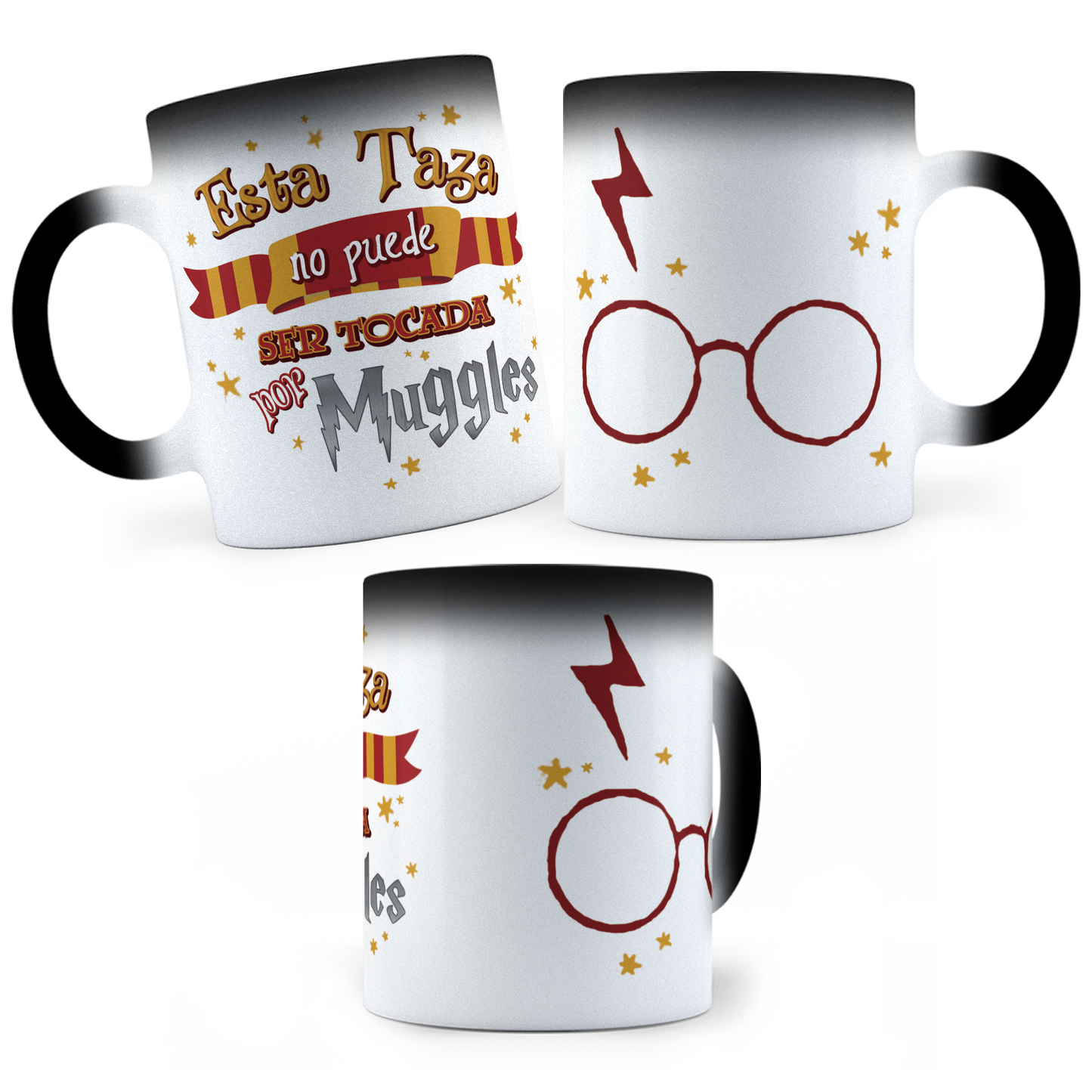 Taza Mágica Harry Potter Muggles -  Térmica 11 oz (320 ml)