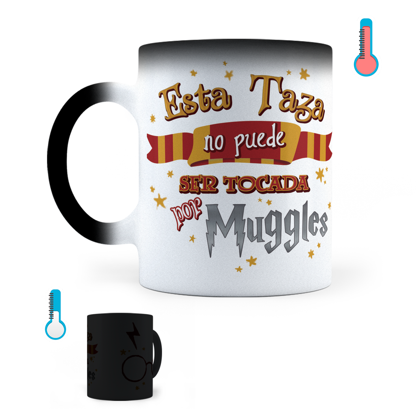 Taza Mágica Harry Potter Muggles -  Térmica 11 oz (320 ml)
