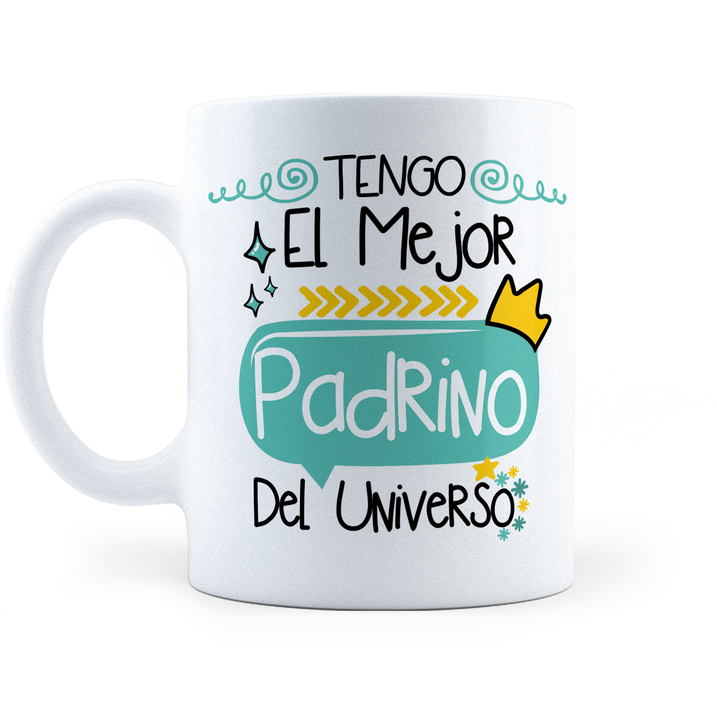 Taza El Mejor Padrino Del Universo -  11Oz (320 ml)