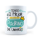 Taza El Mejor Padrino Del Universo -  11Oz (320 ml)