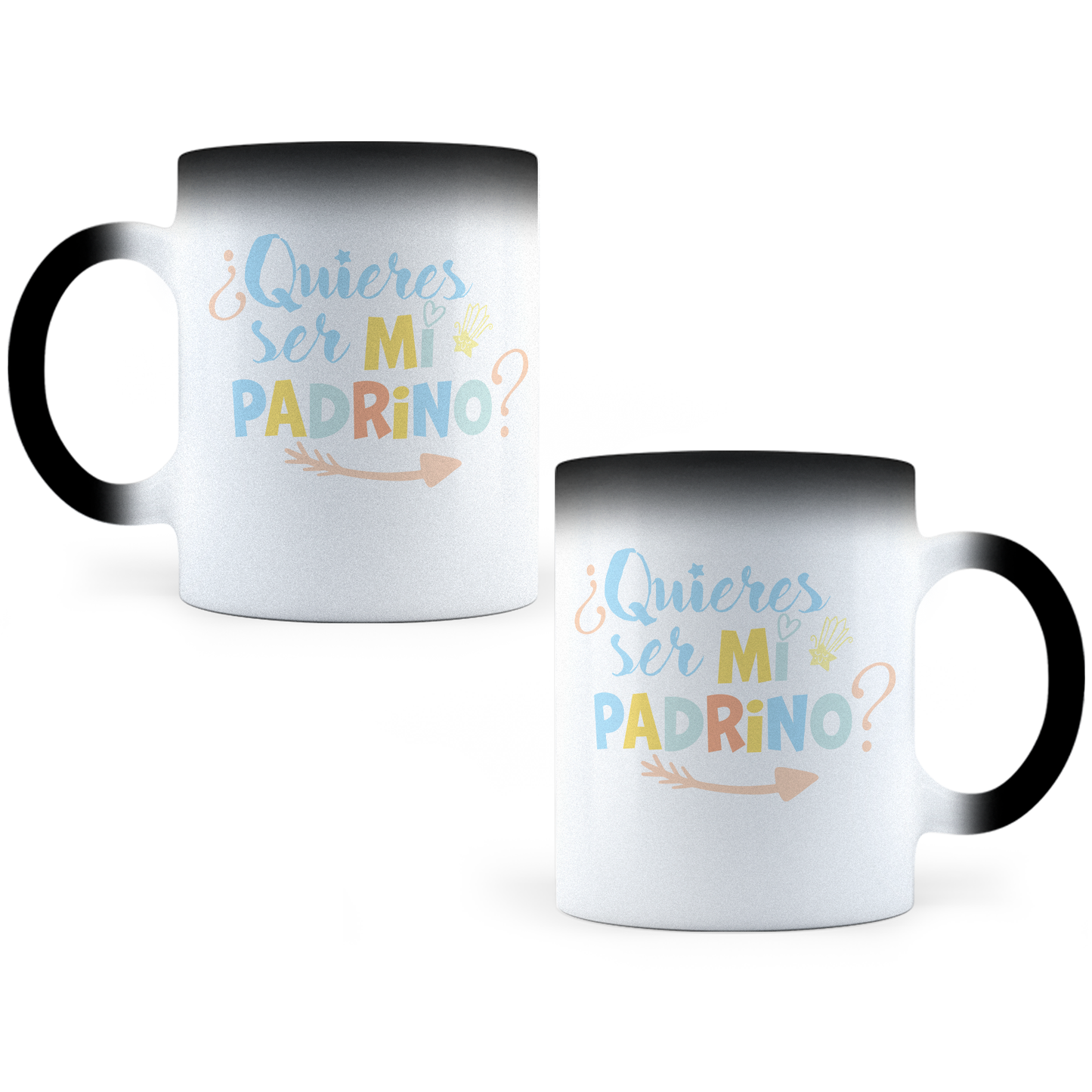 Taza Mágica Quieres Ser Mi Padrino - Térmica 11 oz (320 ml)
