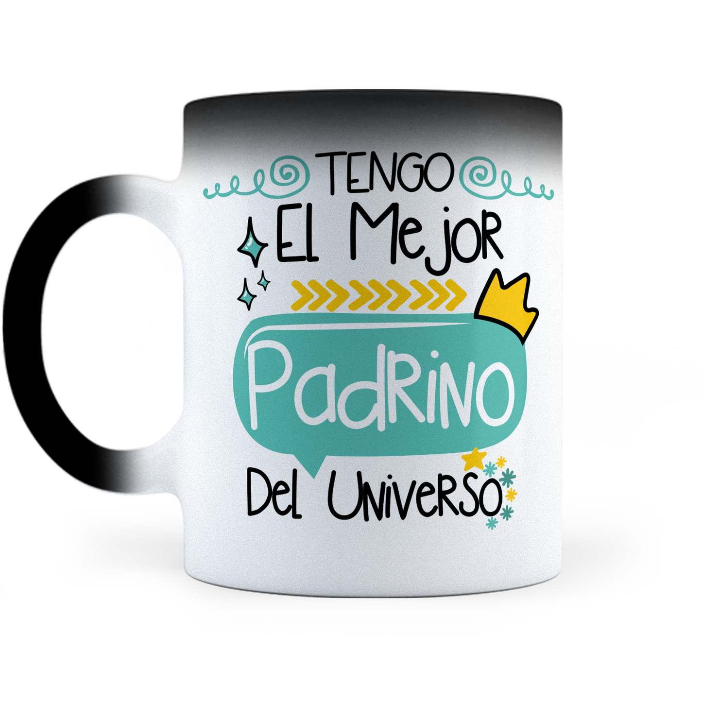 Taza Mágica El Mejor Padrino Del Universo - Térmica 11 oz (320 ml)