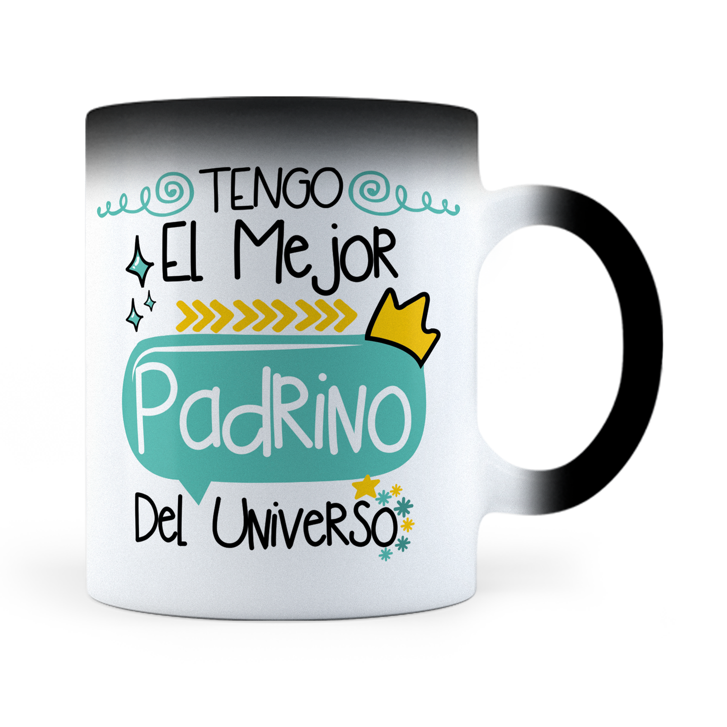 Taza Mágica El Mejor Padrino Del Universo - Térmica 11 oz (320 ml)