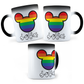 Taza Mágica Mickey  Pride Love - Térmica 11 oz (320 ml)