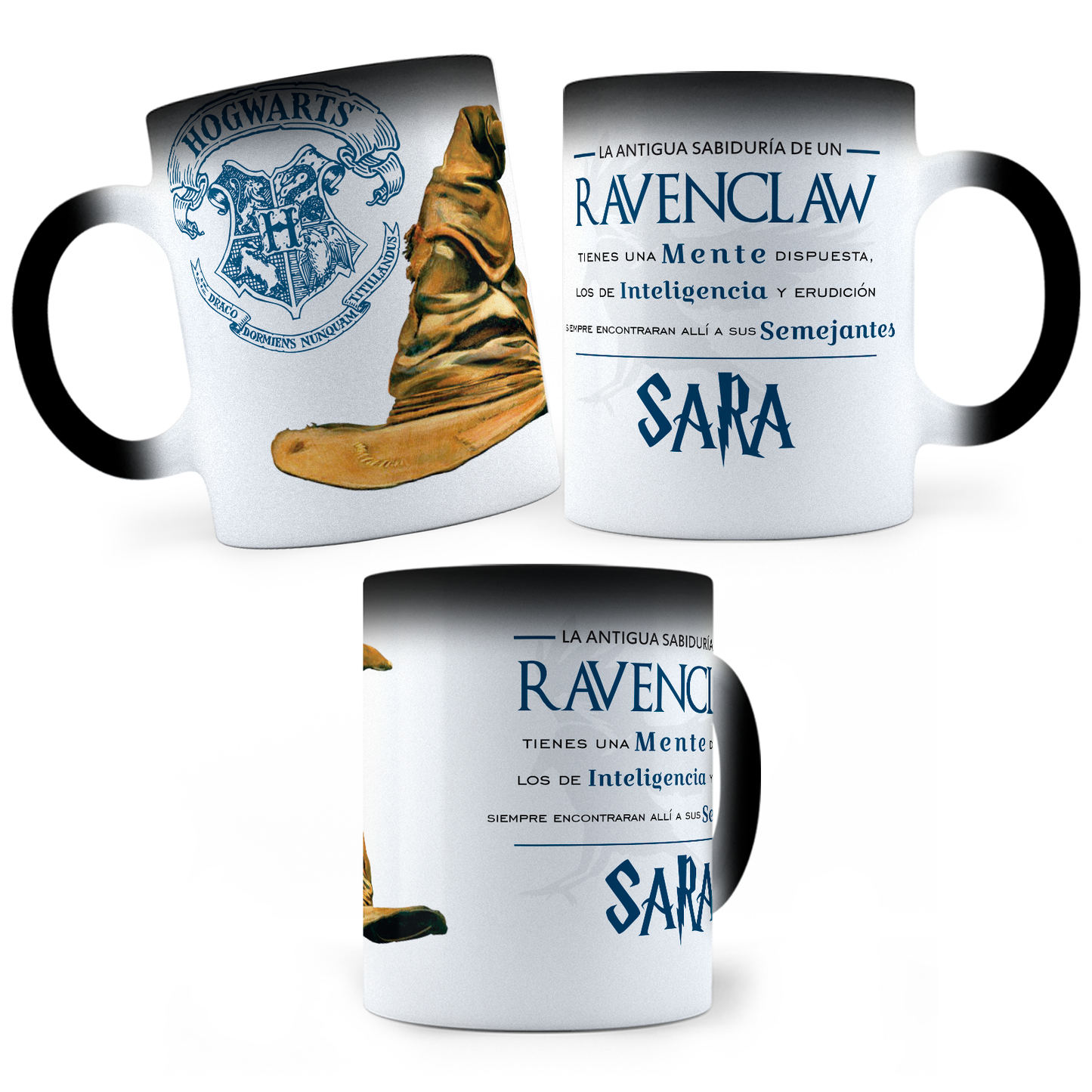 Taza Mágica Personalizada Ravenclaw Harry Potter -  Térmica 11 oz (320 ml)