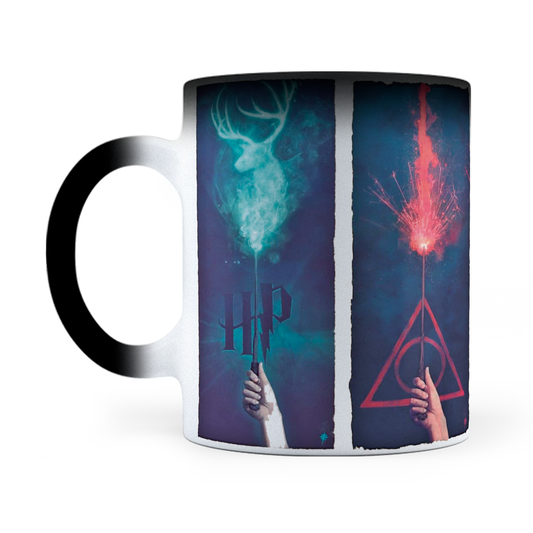 Taza Mágica Harry Potter Reliquias - Térmica 11 oz (320 ml)