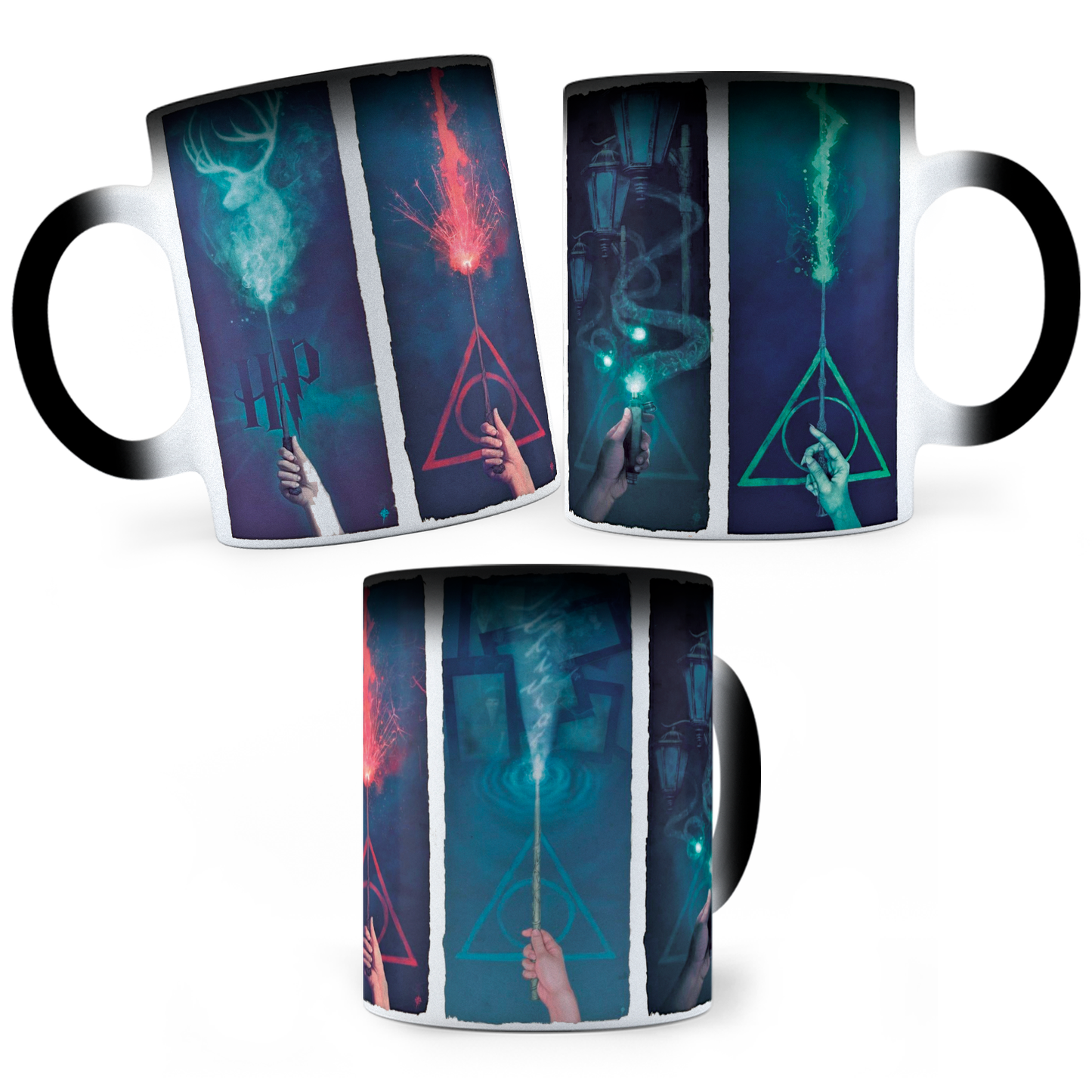 Taza Mágica Harry Potter Reliquias - Térmica 11 oz (320 ml)
