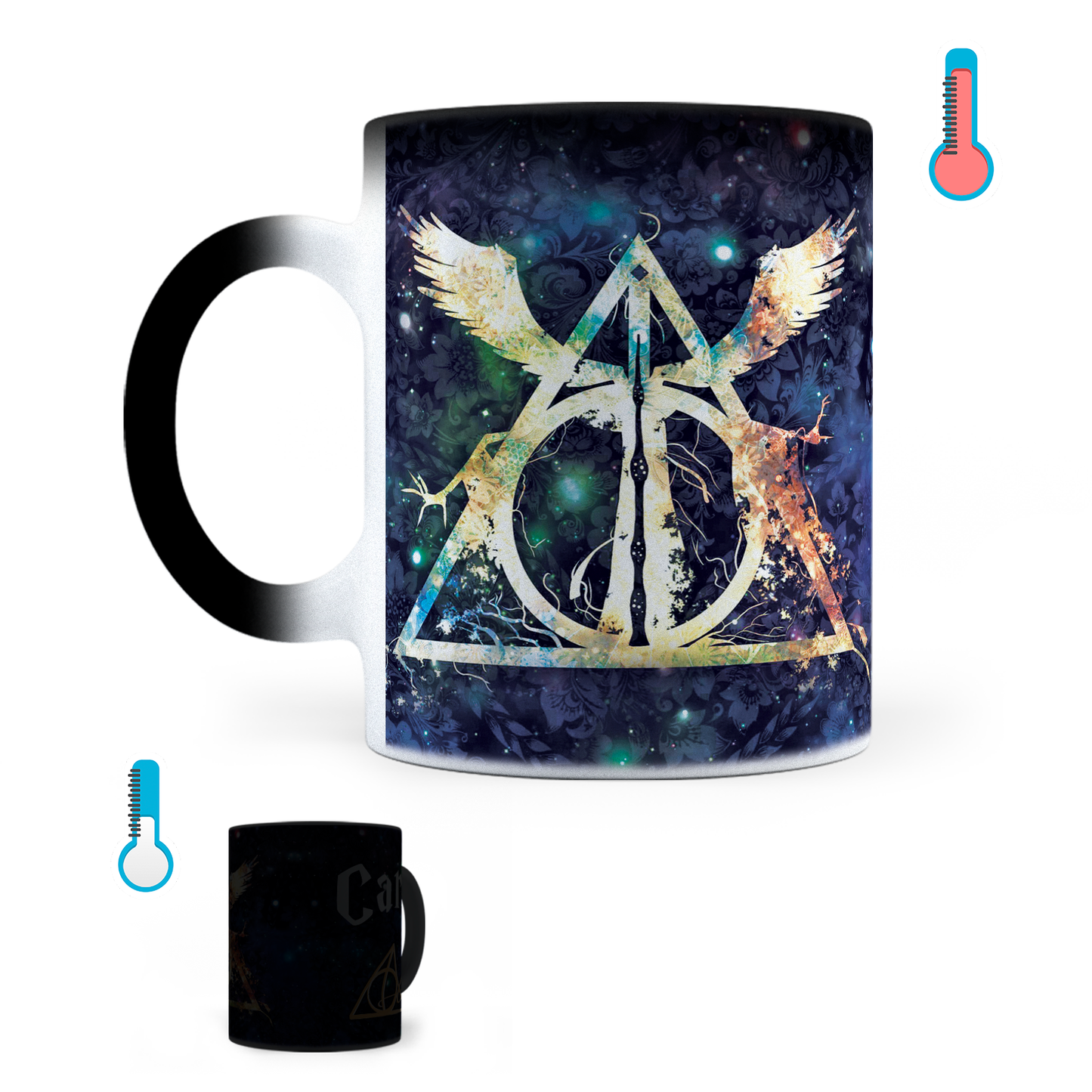 Taza Mágica Harry Potter Reliquias Personalizada -  Térmica 11 oz (320 ml)