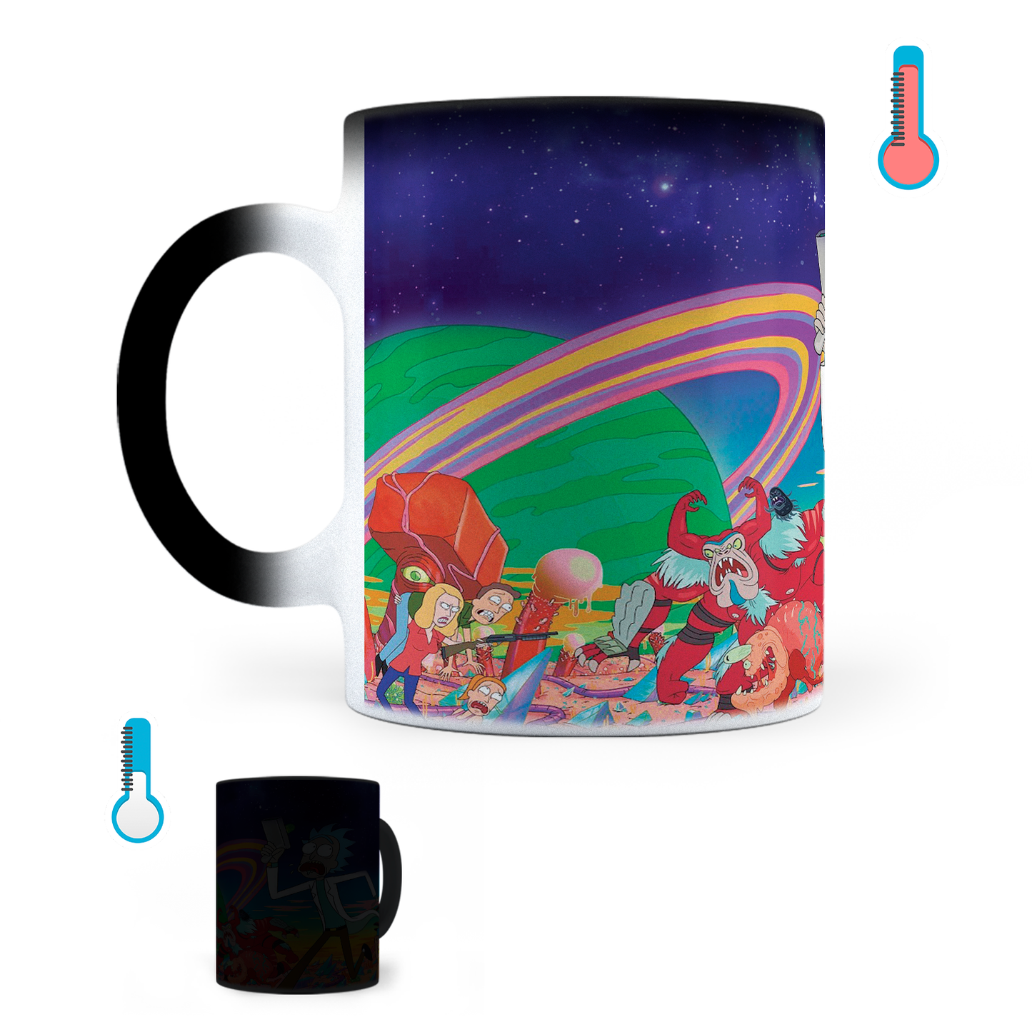 Taza Mágica Rick And Morty - Térmica 11 oz (320 ml)