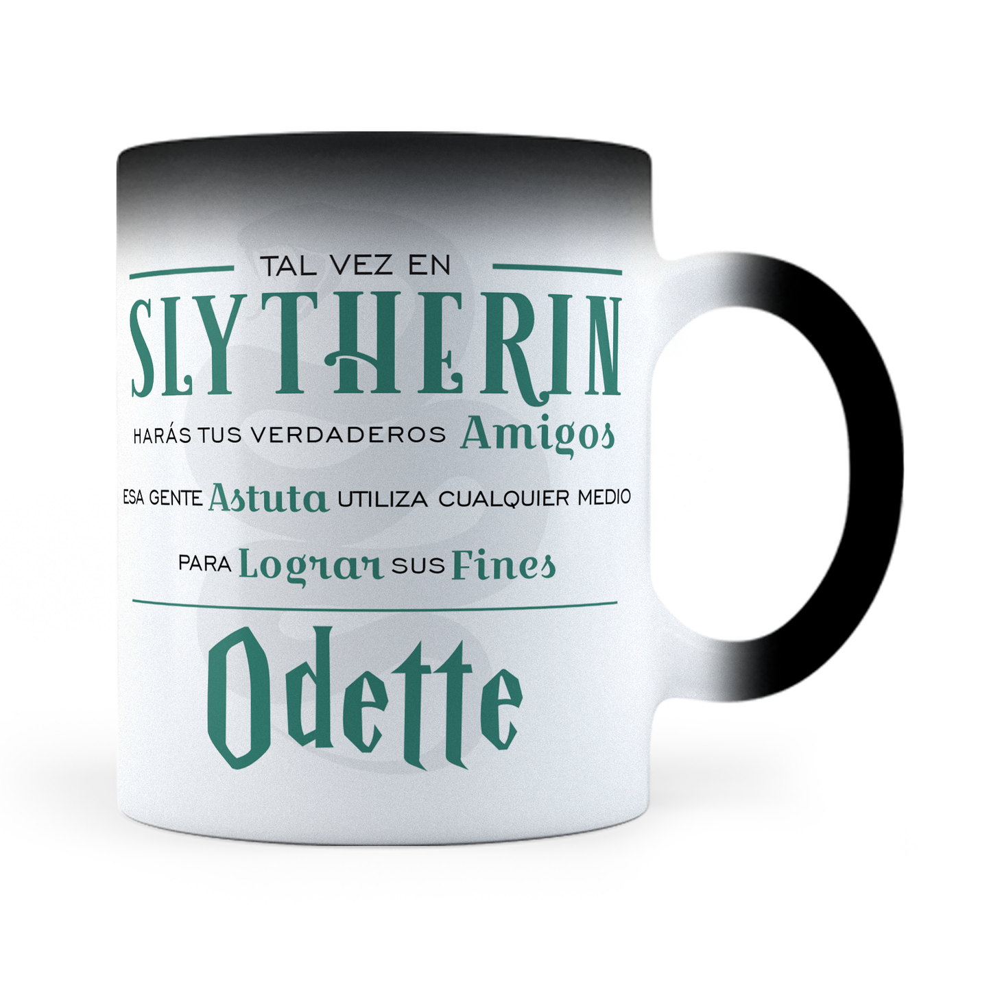 Taza Mágica Personalizada Slytherin Harry Potter - Térmica 11 oz (320 ml)
