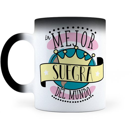 Taza Mágica La Mejor Suegra Del Mundo - Térmica 11 oz (320 ml)