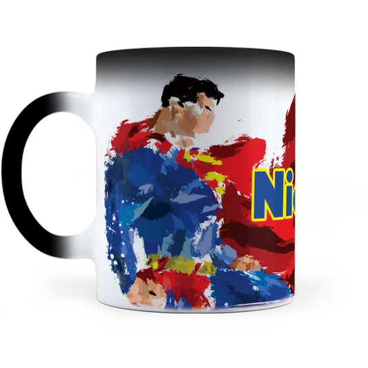 Taza Mágica Superman Personalizada - Térmica 11 oz (320 ml)