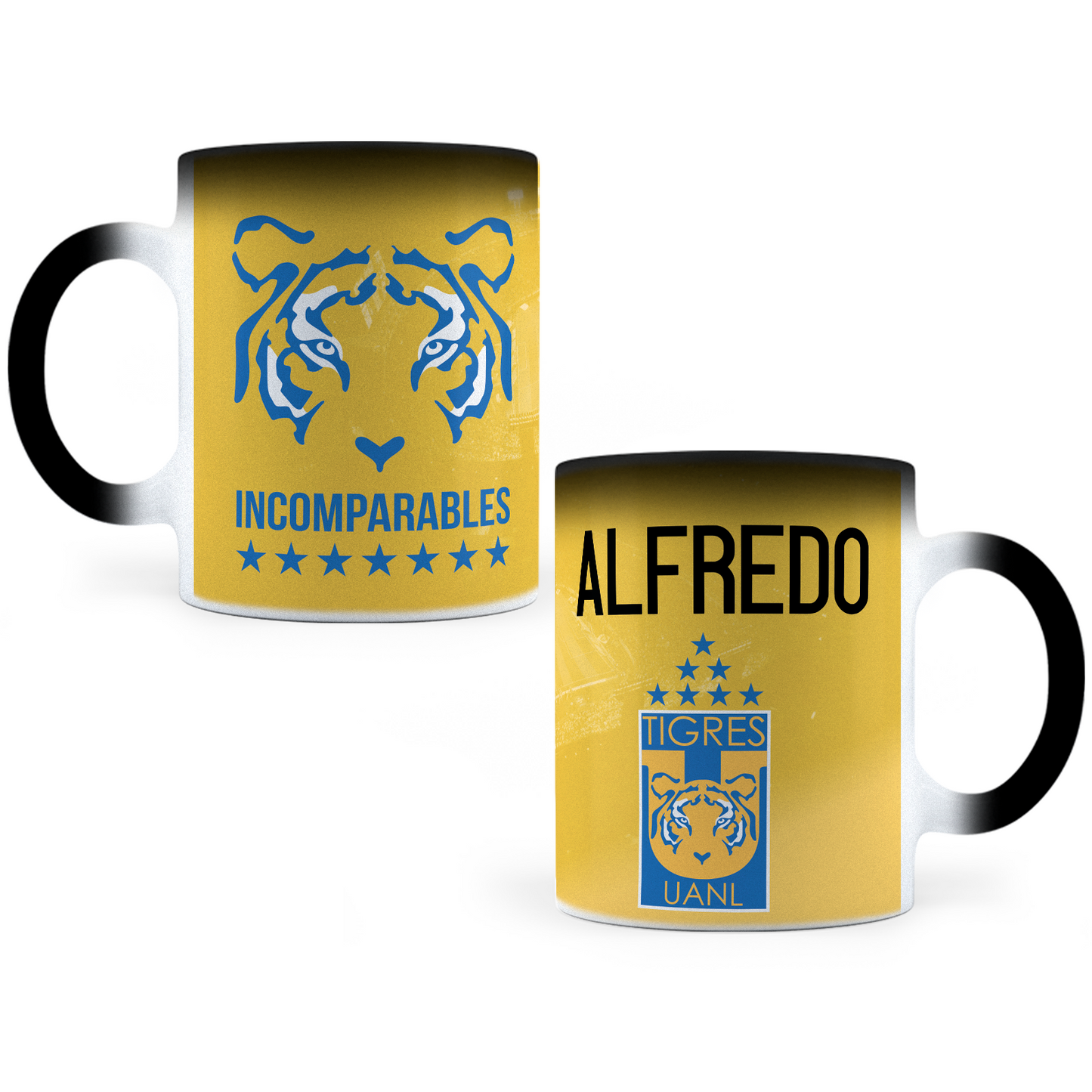 Taza Mágica Tigres Personalizada - Térmica 11 oz (320 ml)