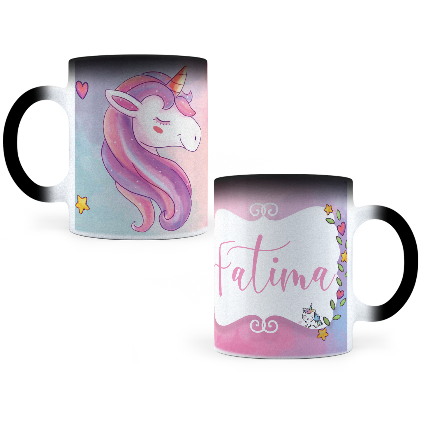 Taza Mágica Unicornio Personalizada -  Térmica 11 oz (320 ml)