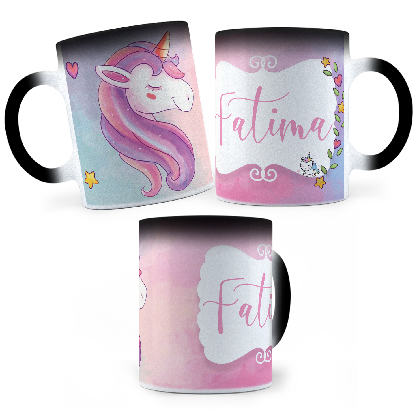 Taza Mágica Unicornio Personalizada -  Térmica 11 oz (320 ml)